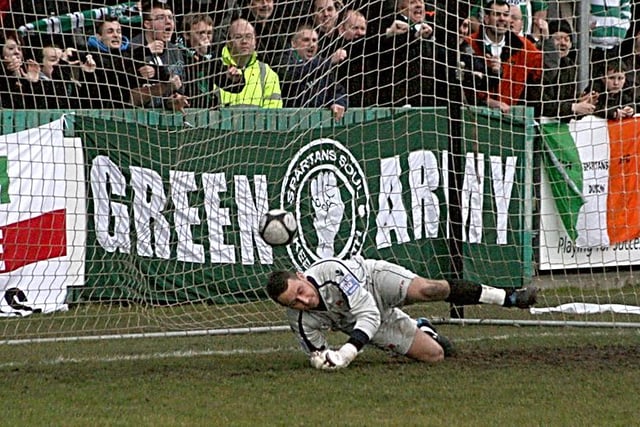 ...and not saving a Blyth Spartans penalty whilst with Droylsden.