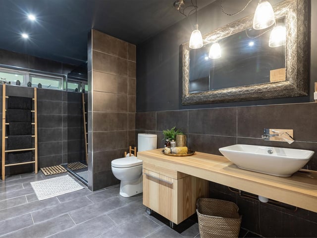 The glamour of this bathroom means that every morning showers starts your day right.