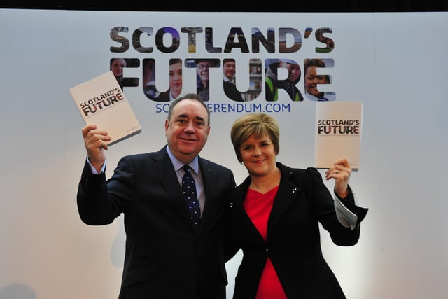 The White Paper was launched with then deupty first minister Nicola Sturgeon at the Science Centre in Gasgow in November 2013. Pic: Robert Perry