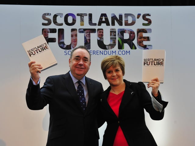 The White Paper was launched with then deupty first minister Nicola Sturgeon at the Science Centre in Gasgow in November 2013. Pic: Robert Perry