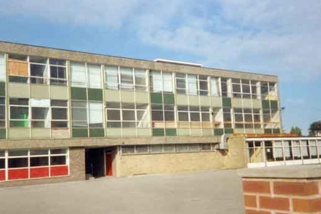 Gleadless Valley Secondary School, on Matthews Lane, Sheffield, in 1996.