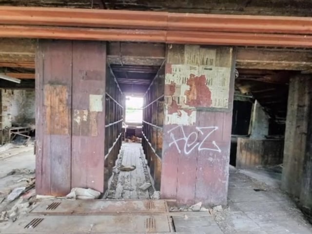 Inside the old Cornish Works factory in Kelham Island, Sheffield, which was home to George Barnsley & Sons