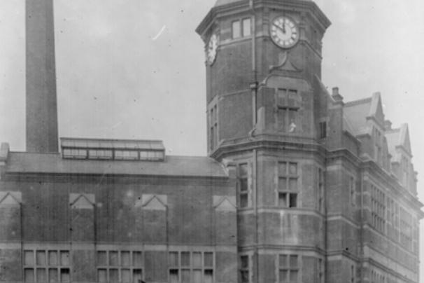 The exterior of the old Brightside Baths, on Sutherland Road, Sheffield