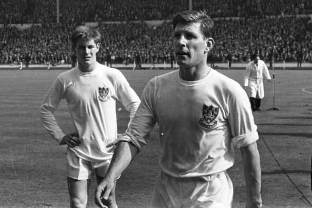Sheffield Wednesday players Jim McCalliog and Don Megson look on after losing the FA Cup Final in May 1966.
