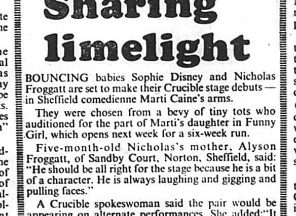 The Star's coverage of the auditions for Funny Girl from 1984