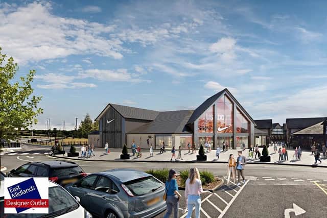 Nike is more than doubling its space at East Midlands Designer Outlet in Alfreton, Derbyshire.