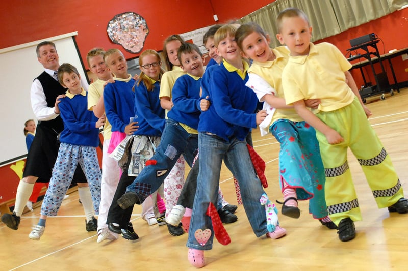 Staff and pupils were pictured as they wore the 'wrong trousers' in 2009. Who can tell us more about this event from 12 years ago?