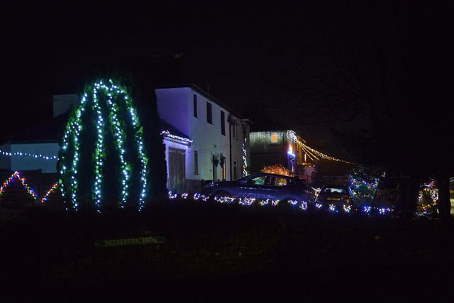 The residents living in these Tideswell homes have got into the Christmas spirit