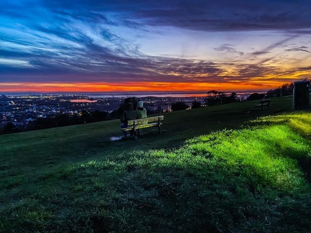 That clifftop we mentioned above? This is it. We love April's sunset photo from the top of Portsdown Hill, overlooking Portsmouth.
