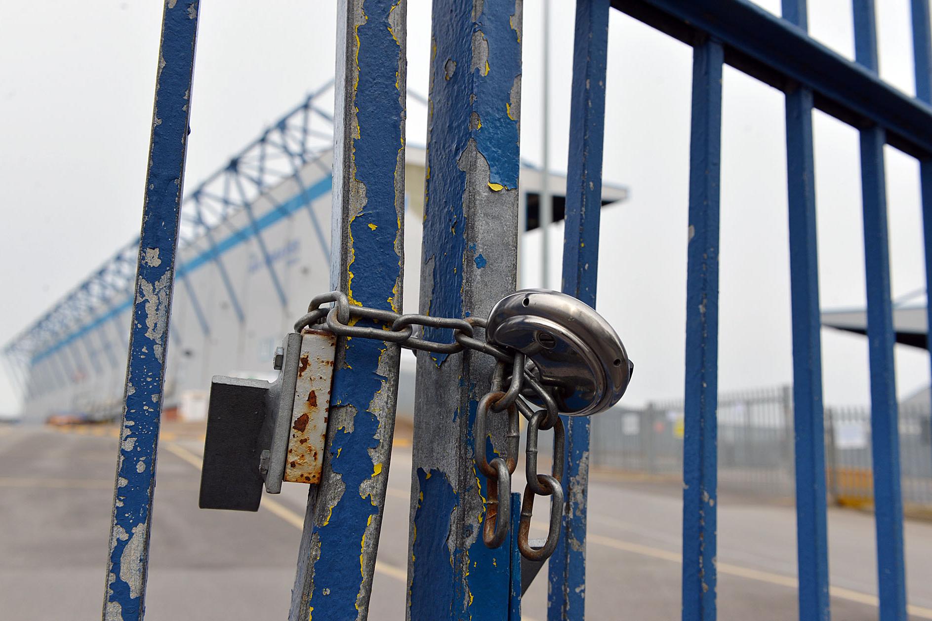 In March, the gates were locked at Mansfield Town's One Call Stadium as football was suspended due to the Covid-19 outbreak.