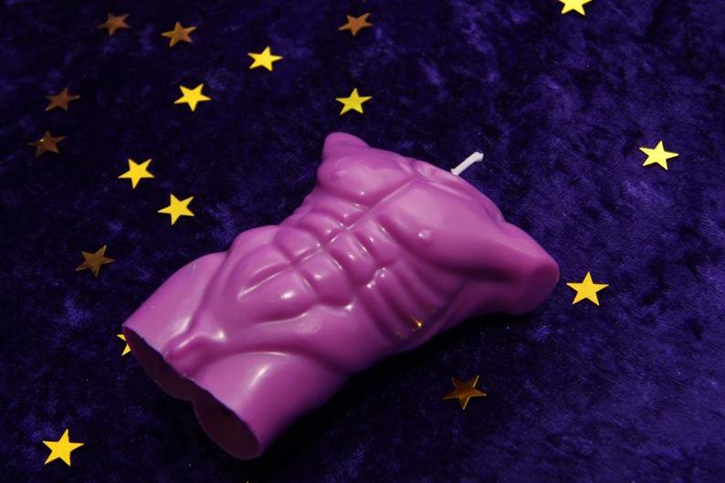 ToArcturus sell vegan candles and incense. How fun is this torso candle?
