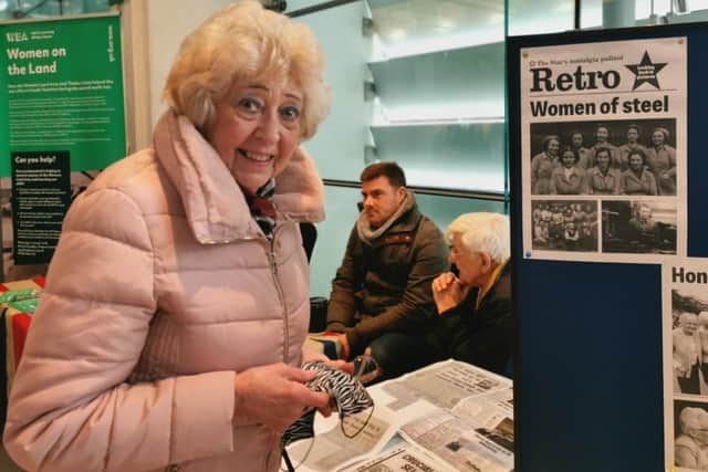 Star reader Rita Garnett visiting the Sheffield Star Retro stall at Sheffield Heritage Fair, held at the Millennium Gallery