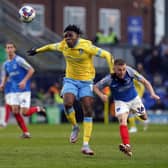 Sheffield Wednesday's Fisayo Dele-Bashiru came on in the first half against Portsmouth. (Gareth Fuller/PA Wire)