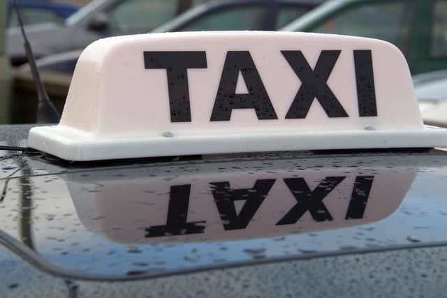 There are concerns about taxi drivers from out of town travelling into Sheffield to work