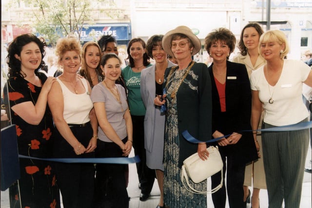 Doncaster Mayor Councilor Yvonne Woodcock Officially opened new Dorothy Perkins Store at Frenchgate Centre in 1998