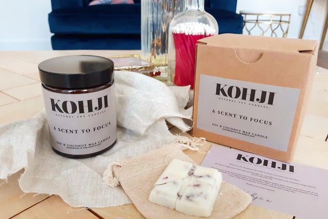 New Sunderland-based candle company Kohji Candles offer a great range of hand poured candles made with plant-based ingredients. Poured with soy and coconut wax, with cotton wicks in amber glass jars, the products are natural and cruelty free. You can order a limited edition Love candle for the light of your life this Valentine's. Donations from each sale are given to Sunderland Mind. Visit kohjicandles.com.