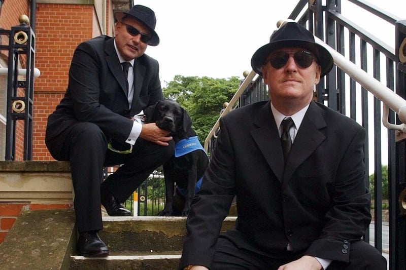 Easington Council leaders were wearing sunglasses for charity in 2003 when they dressed as Blues Brothers to support the Guide Dogs for the Blind. Remember this?