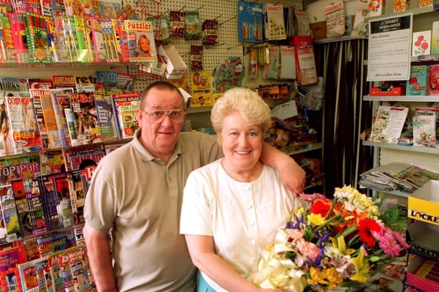 Retiring newsagents John and Joan Vassey said goodbye to their Walkley lane shop in 1996