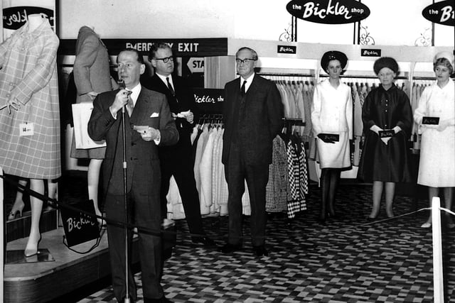 A fashion show for the opening of the Bickler department at Joplings in 1967. Do you remember visiting this section of Joplings? Photo: Bill Hawkins.