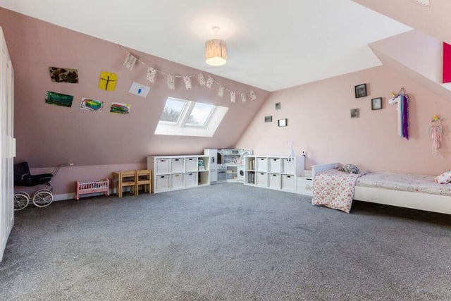 What wee girl wouldn't fall in love with this room, with enough space for her to stage her own dance shows.
