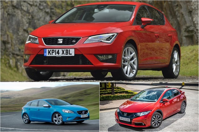 The best family cars have an international flavour, with Spain, Sweden and Japan represented.
Seat Leon diesel (2013 - 2020) 98.7%; Volvo V40 (2012-2019) 95.6%; Honda Civic (2012-2017) 95.6%