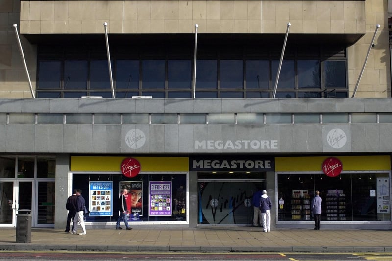 Situated just a few doors along from its main rival, HMV, Richard Branson's Virgin Megastore thrived in an era when consumers still purchased physical music and film in person and in large quantities. The multi-level store closed for good in the late 2000s.
