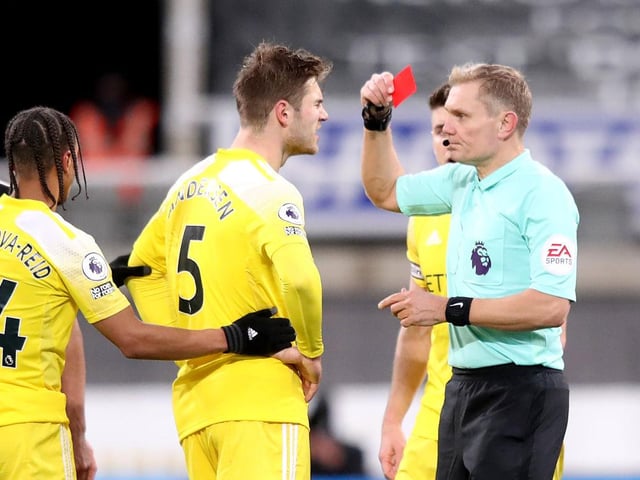 Game: 7
Yellows: 20
Yellows per game: 2.86
Reds: 4
Reds per game: 0.57
(Photo by Alex Pantling/Getty Images)