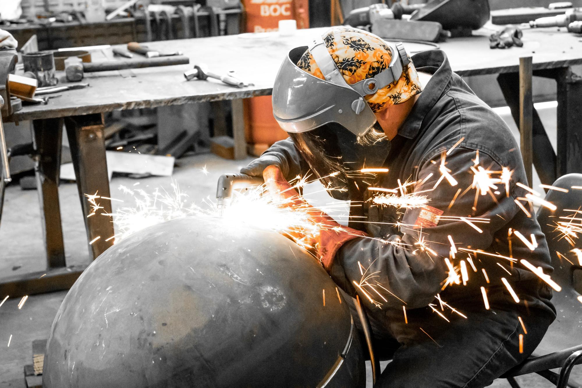 Welder Kevin Hope began making hand-crafted barbecues and firepits as a hobby around three years ago, but their popularity has seen a huge rise in demand. He has even created unique burners for celebrities including comedian Kevin Bridges and Scottish rugby star Doddie Weir. He has also donated a number to charity