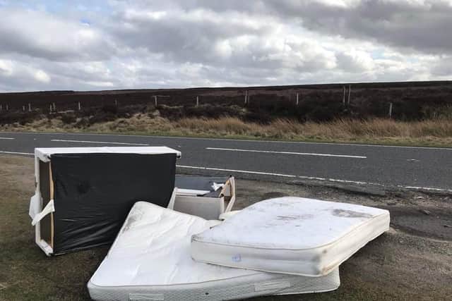The fly-tipping on Burbage Moor, Sheffield, pictured by Star reader Sarah Smith, who was so angry at what she saw that she pulled her car over to take these pictures