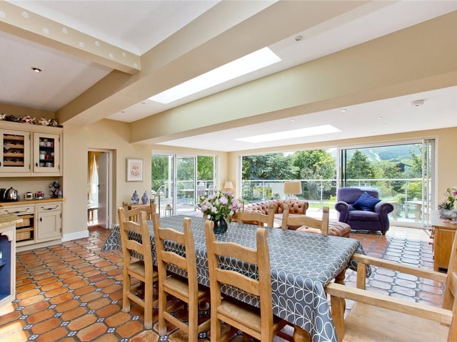 Open plan dining area.
