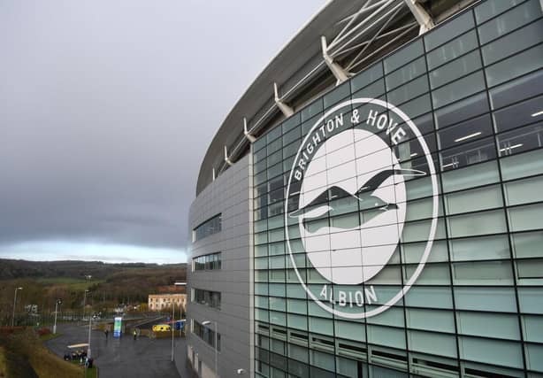 Amex Stadium, home of the Brighton and Hove Albion Football Club. (Photo by Mike Hewitt/Getty Images)