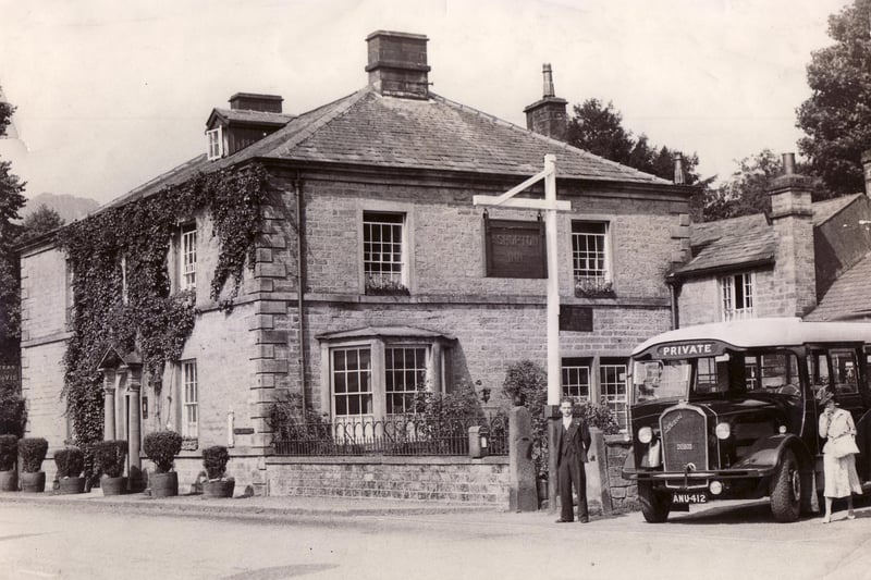 Ashopton Inn 1936 which was demolished in the early 1940's to make way for the Ladybower Reservoir