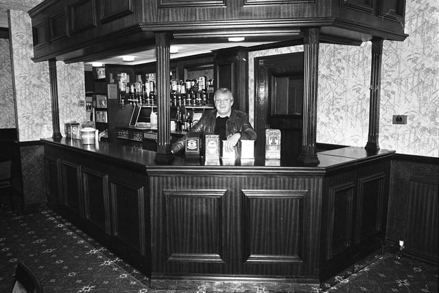 Pictured behind the bar at Newbottle WMC in February 1982. Does this bring back happy memories?