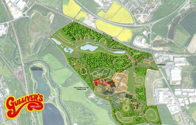 Work on the new theme park will continue during the current social distancing phase.