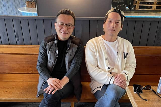 Denny Song and Jay Park of Yoki. Yoki is of the confirmed independent businesses taking on the new Sheffield Council city centre Fargate attraction designed by Steel Yard Kelham.
