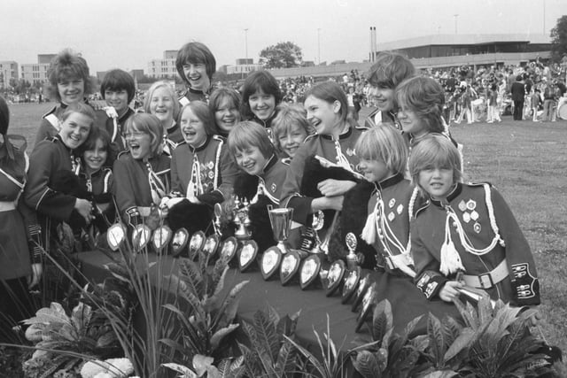 Burnmoor Coldstreamers who were among the competitors at Washington sport arena in 1977.