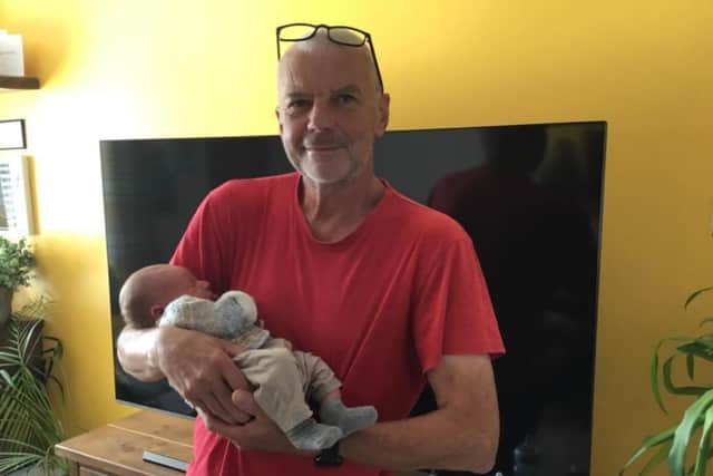 Ian Rickels and his grandson Teddy