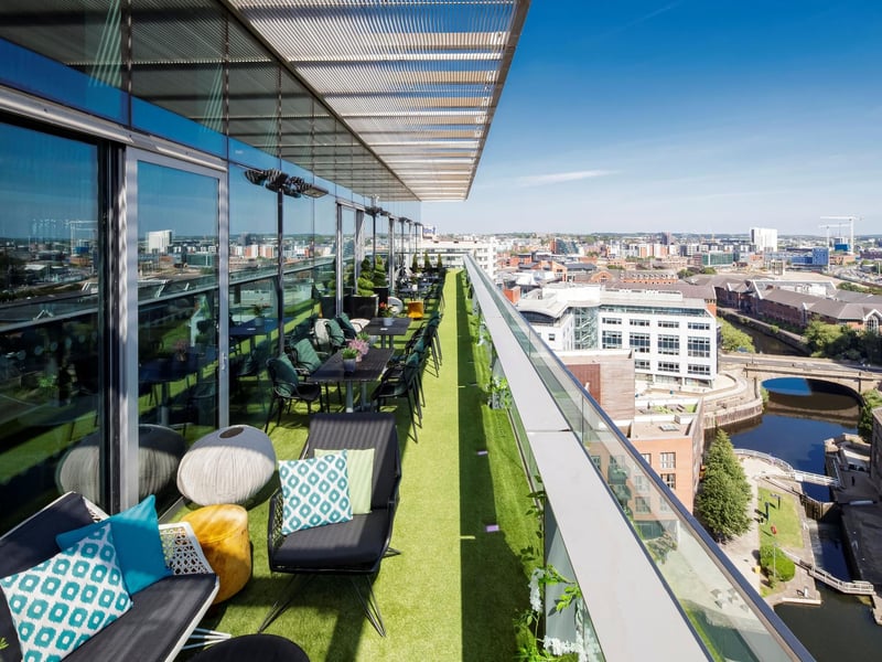 Sky Lounge in Granary Wharf has a 4.3* rating from 1.5k reviews. A Google reviewer said: “We had afternoon tea here to celebrate my daughter's birthday. The afternoon tea was delicious and the cocktails were lovely. Really good service. Would visit again."