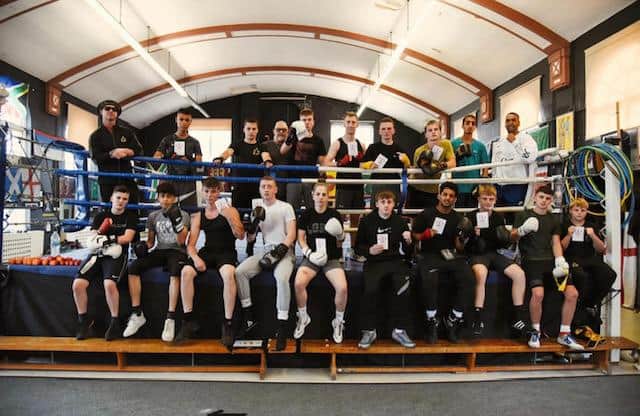 Young fighters at the De Hood Boxing Centre & Community Hub in Sheffield
