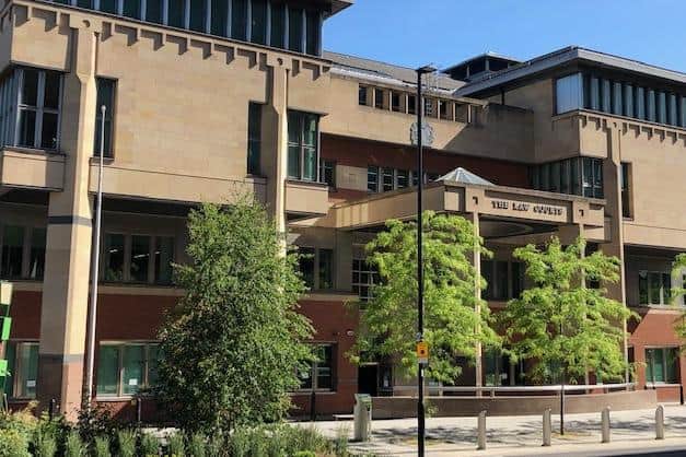Sheffield Crown Court, pictured, has heard during an on-going trial how three Sheffield men who have allegedly been linked to guns and drugs have denied murder following a fatal shooting.