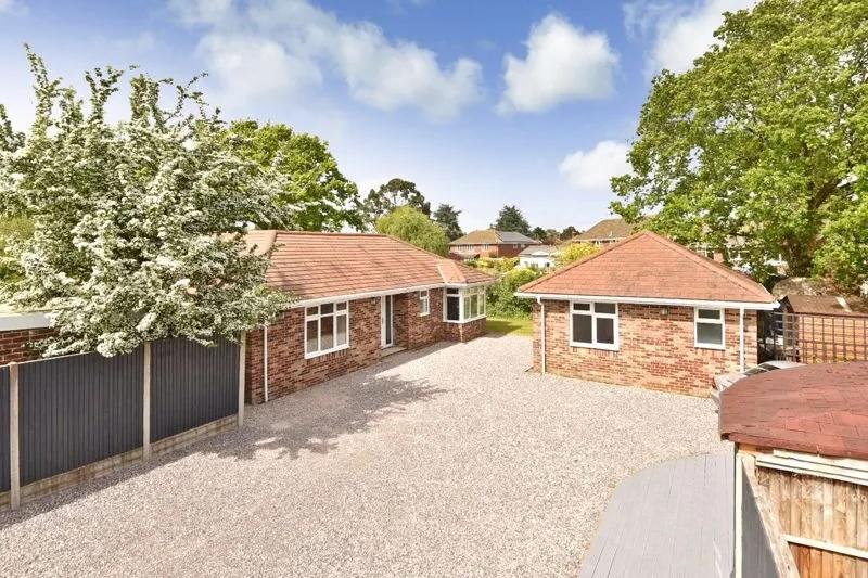 The exterior of the home in Warsash Road, including the annexe.