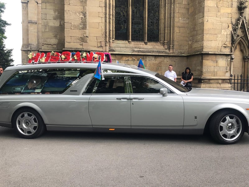 Mr Taylor arrives at the minster