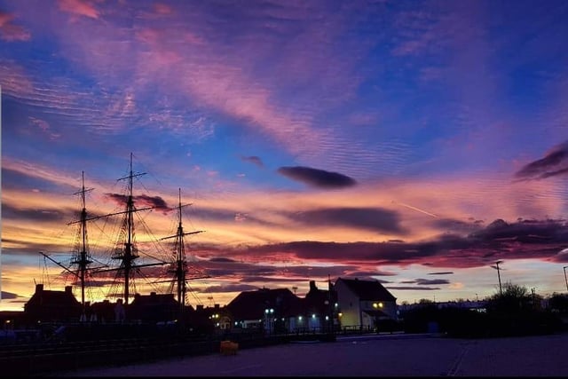 The HMS Trincomalee stands proud on the Hartlepool skyline.