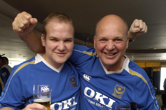 Father and son, Rob and Brian Ford, from Portsmouth, travelled to Hong Kong for Pompey's 2007 Asia Trophy win