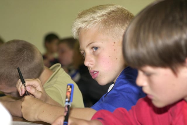 Ross Boulton, aged 11, of Denaby, at the Northcliffe School based Summer School in 2000