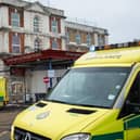 Ambulances drive into and past King's College Hospital  (Photo by Jack Taylor/Getty Images)