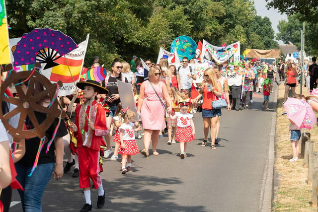The colourful Bridgemary Carnival 2018. Picture: Keith Woodland