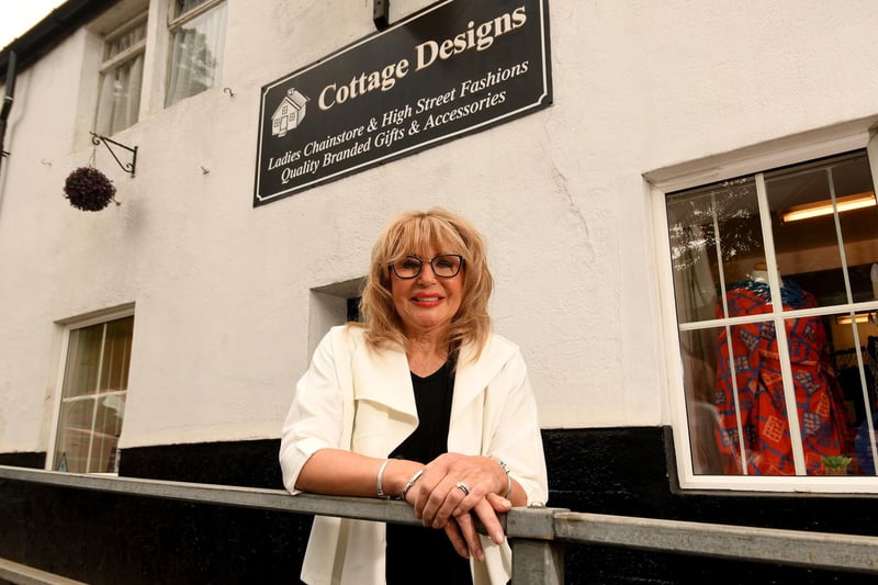 Also located on Town Street in Farsley is Cottage Designs Boutique, an independent ladies clothing shop. Pictured is owner Jane Parkin. 