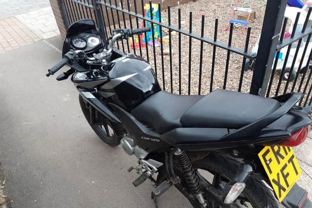 A bike was recovered at Richmond Park estate.
