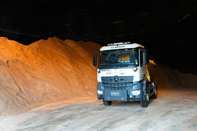 A Sheffield Gritter pictured in the Salt Store. Picture: Marie Caley